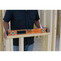 Level with Protective End-Caps, Box, 2' L, Aluminum, 3, Magnetic Oxford Builders Supplies Inc