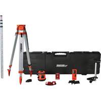 Syst&egrave;me laser rotatif horizontal rouge &agrave; nivellement automatique, 800' (243,84 m), 635 N.m Oxford Builders Supplies Inc