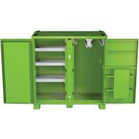 Onsite PPE Storage Cabinet, Steel, High-Visibility Lime Green Oxford Builders Supplies Inc