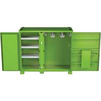 Ventilated Onsite PPE Storage Cabinet, Steel, High-Visibility Lime Green Oxford Builders Supplies Inc