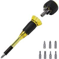 Tournevis 8-en-1 Tru-Grip avec raccourci, 6-57/100" lo, Prise Plastique Oxford Builders Supplies Inc