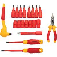 Jeu d'outils isol&eacute;s VDE &agrave; prise 3/8", 1000 V, 20 M Oxford Builders Supplies Inc