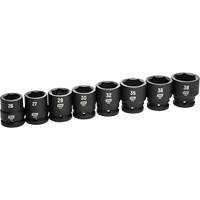 Jeu de douilles m&eacute;triques &agrave; 6 pans, 8 Mcx, Chocs, Prise de 3/4" Oxford Builders Supplies Inc