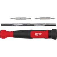 Tournevis de pr&eacute;cision 4-en-1 &agrave; embouts multiples avec porte-embout de 1/4", 5-3/4" lo, Prise Coussin&eacute;e Oxford Builders Supplies Inc
