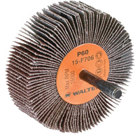 Flap Wheels-Coolcut Flap Wheels, Aluminum Oxide, 60 Grit, 3" x 1" x 1/4" Oxford Builders Supplies Inc