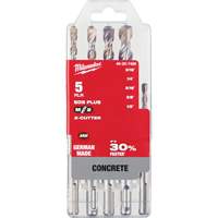 M/2 SDS-Plus Rotary Hammer Drill Bit Set, 5 Pieces, Carbide Oxford Builders Supplies Inc