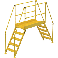 Crossover Ladder, 115-1/2" Overall Span, 50" H x 60" D, 24" Step Width Oxford Builders Supplies Inc
