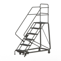 Heavy Duty Safety Slope Ladder, 6 Steps, Perforated, 50° Incline, 60" High Oxford Builders Supplies Inc