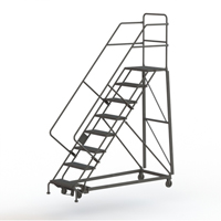Heavy Duty Safety Slope Ladder, 8 Steps, Perforated, 50° Incline, 80" High Oxford Builders Supplies Inc