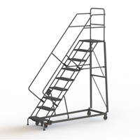 &eacute;chelles robustes en angle de s&eacute;curit&eacute;, 9 marches, Perfor&eacute;, Inclinaison 50°, Hauteur 90" Oxford Builders Supplies Inc