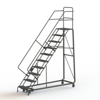 &eacute;chelles robustes en angle de s&eacute;curit&eacute;, 10 marches, Stri&eacute;, Inclinaison 50°, Hauteur 100" Oxford Builders Supplies Inc