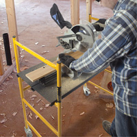 Jobsite Series 4' Basic Mini Scaffold Kit, Steel Frame, 41" D x 45-3/4" H Oxford Builders Supplies Inc