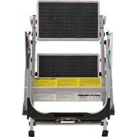 Tilt & Roll Step Stool Ladder, 2 Steps, 23" x 21" x 34.50" High Oxford Builders Supplies Inc