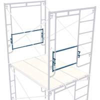 Adjustable End-Stop Scaffolding Guardrail, Guard Rail, 21" H Oxford Builders Supplies Inc