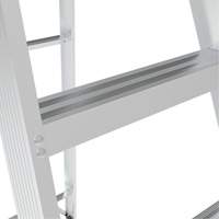 Step Ladder, 10', Aluminum, 225 lbs. Capacity, Type 2 Oxford Builders Supplies Inc