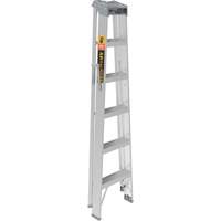 Step Ladder, 6', Aluminum, 225 lbs. Capacity, Type 2 Oxford Builders Supplies Inc