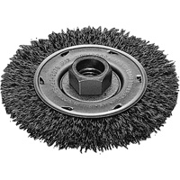 Disque m&eacute;tallique &agrave; fils torsad&eacute;s, Dia. 4", Fils 0,02", Arbre 5/8"-11, Acier inoxydable Oxford Builders Supplies Inc