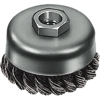 Knot Wire Cup Brush, 3" Dia. x 5/8"-11 Arbor Oxford Builders Supplies Inc