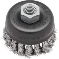 Knot Wire Cup Brush, 3" Dia. x 5/8"-11 Arbor Oxford Builders Supplies Inc