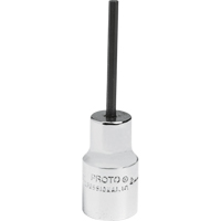 Standard Bit Socket, Hex, 2.5 mm x 1-7/8" L, 1/4" Drive Oxford Builders Supplies Inc