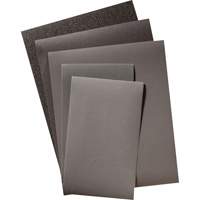 Feuille de papier abrasif, 9" x 11", Grain 320, Carbure de silicium Oxford Builders Supplies Inc
