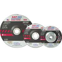Disque de coupe Sait, 5" x 0,045", Arbre de 7/8", Type 27, Oxyde d'aluminium, 12 200 Tr/min Oxford Builders Supplies Inc