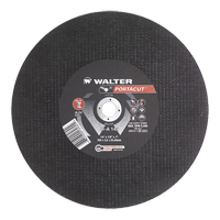 Meule &agrave; tronçonner rapide en acier inoxydable Portacut, 14" x 1/8", Arbre de 1", Type 1, Oxyde d'aluminium, 5400 Tr/min Oxford Builders Supplies Inc