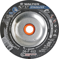 Depressed Centre Grinding Wheels - Stainless Type 27, 4-1/2" x 1/8", 5/8"-11 Arbor, Type 27S Oxford Builders Supplies Inc