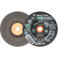 FLEXCUT MILL SCALE Grinding Wheel, 4-1/2", 36 Grit, Aluminum Oxide, 5/8"-11, 13300 RPM, Type 29 Oxford Builders Supplies Inc
