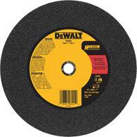 General Purpose Metal Cutting Chop Saw Wheel, 14" x 7/64", 1" Arbor, Type 1, Aluminum Oxide, 4300 RPM Oxford Builders Supplies Inc