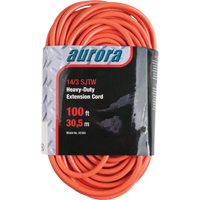 Vinyl Extension Cord, Outdoor, SJTW, 14/3 AWG, 13 A, 100' Oxford Builders Supplies Inc
