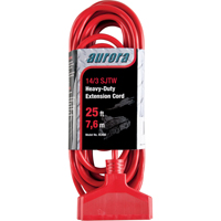 Vinyl Extension Cord, Outdoor, SJTW, 14/3 AWG, 15 A, 3 Outlet(s), 25' Oxford Builders Supplies Inc