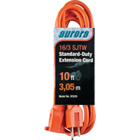 Extension Cord, Indoor/Outdoor, SJTW, 16/3 AWG, 13 A, 10' Oxford Builders Supplies Inc