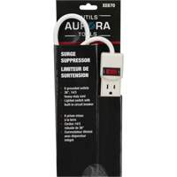 Surge Suppressor, 6 Outlets, 200 J, 1875 W, 3' Cord Oxford Builders Supplies Inc