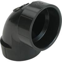 Raccord coude 90°  de sol, Noeud x noeud, Plastique, 4" x 3" Oxford Builders Supplies Inc