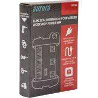 Workshop Surge Protector Power Strip, 8 Outlets, 1350 J, 1875 W, 6' Cord Oxford Builders Supplies Inc