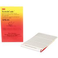 ScotchCode Pre-Printed Wire Marker Book Oxford Builders Supplies Inc