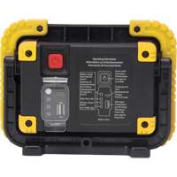 Portable Work Light, LED, 10 W, 1000 Lumens, Plastic Housing Oxford Builders Supplies Inc