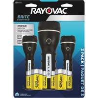Brite Essentials Flashlight Pack, LED, 40/26 Lumens, D/AA Batteries Oxford Builders Supplies Inc