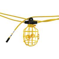 Heavy-Duty Moulded Stringlights, 10 Lights, 1200" L, Plastic Housing Oxford Builders Supplies Inc