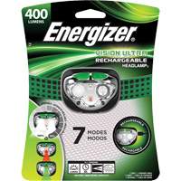 Lampe frontale Vision Ultra, DEL, 400 lumens, 4 hres de fonctionnement, piles Rechargeable Oxford Builders Supplies Inc