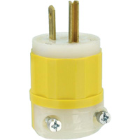 Prise &agrave; lame droite de calibre industriel, Nylon modifi&eacute; antichoc, 15 A, 125 V Oxford Builders Supplies Inc