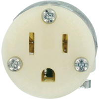 Connecteur de prise de rallonge de qualit&eacute; hospitali&egrave;re, 5-15R, Nylon Oxford Builders Supplies Inc