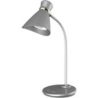 Desk Lamp, 6 W, LED, 16" Neck, Silver Oxford Builders Supplies Inc