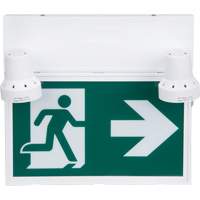 Enseigne d'homme qui court avec &eacute;clairage de s&eacute;curit&eacute;, DEL, &agrave; piles/&agrave; raccordement fixe, 12-1/10" lo x 11" la, Pictogramme Oxford Builders Supplies Inc