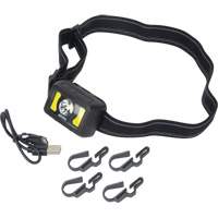 Headlamp, LED, 350 Lumens, 2 Hrs. Run Time, Rechargeable Batteries Oxford Builders Supplies Inc