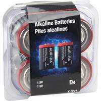 Industrial Alkaline Batteries, D, 1.5 V Oxford Builders Supplies Inc