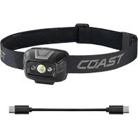 FL20R Dual Colour Wide Angle Flood Headlamp, LED, 520 Lumens, 2.5 Hrs. Run Time, Rechargeable Batteries Oxford Builders Supplies Inc
