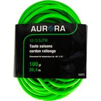 Cordon rallonge de calibre industriel, Toutes saisons, SJTW, AWG 10/3, 15 A, 100' Oxford Builders Supplies Inc