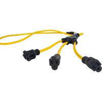 Adaptateur d'alimentation de style W, Ext&eacute;rieur, STOW, AWG 12/3, 15 A, 3 prise(s), 2' Oxford Builders Supplies Inc